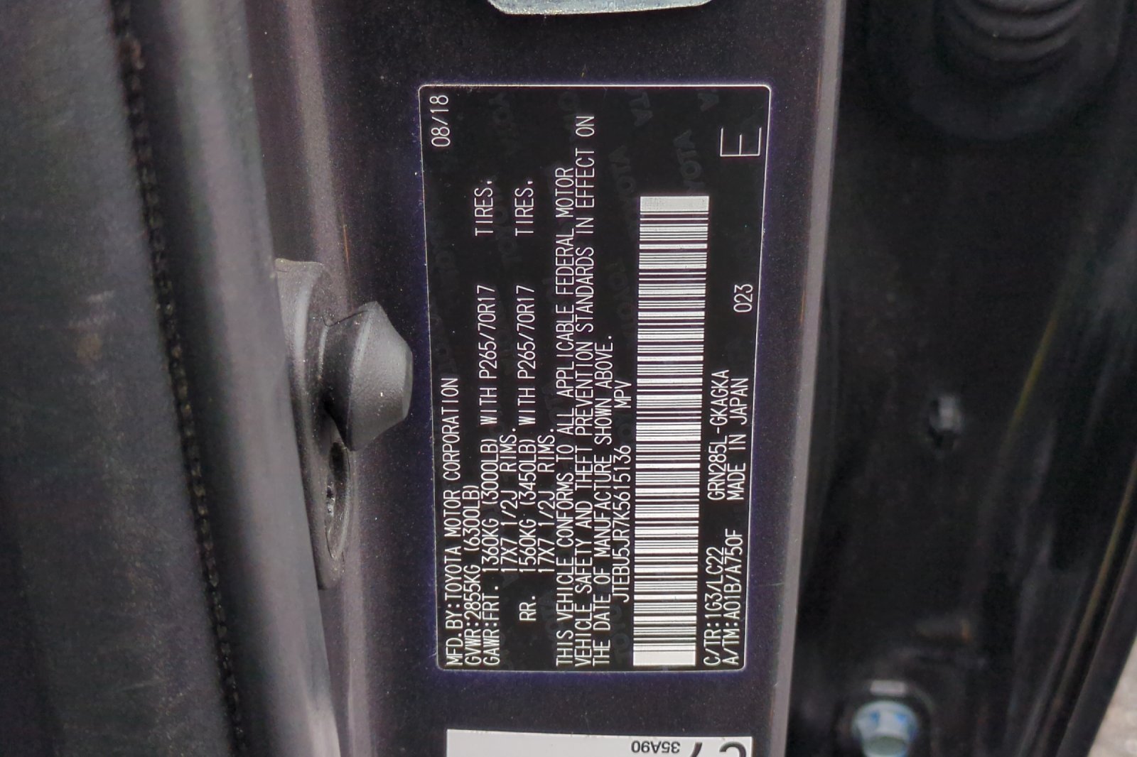 Used 2019 Toyota 4Runner TRD Off-Road Premium AWD/4WD image 54