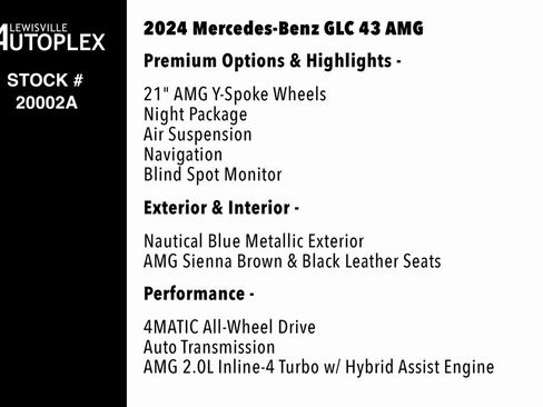 Used 2024 Mercedes-Benz GLC 43 AMG 4MATIC image 2
