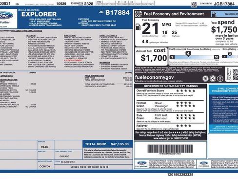 Used 2018 Ford Explorer Limited w/ Ford Safe & Smart Package image 2