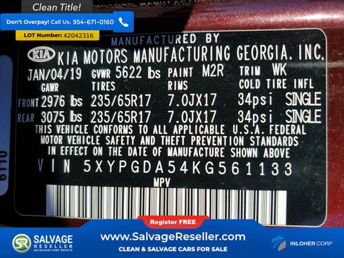 Used 2019 Kia Sorento AWD V6 image 17