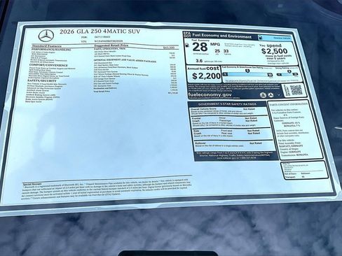 New 2026 Mercedes-Benz GLA 250 GLA 250 image 14