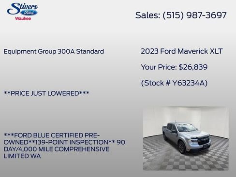 Used 2023 Ford Maverick XLT FWD image 8
