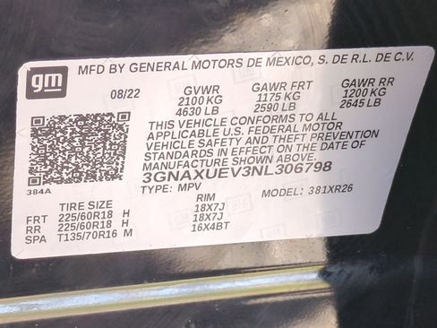 Certified 2022 Chevrolet Equinox LT image 34