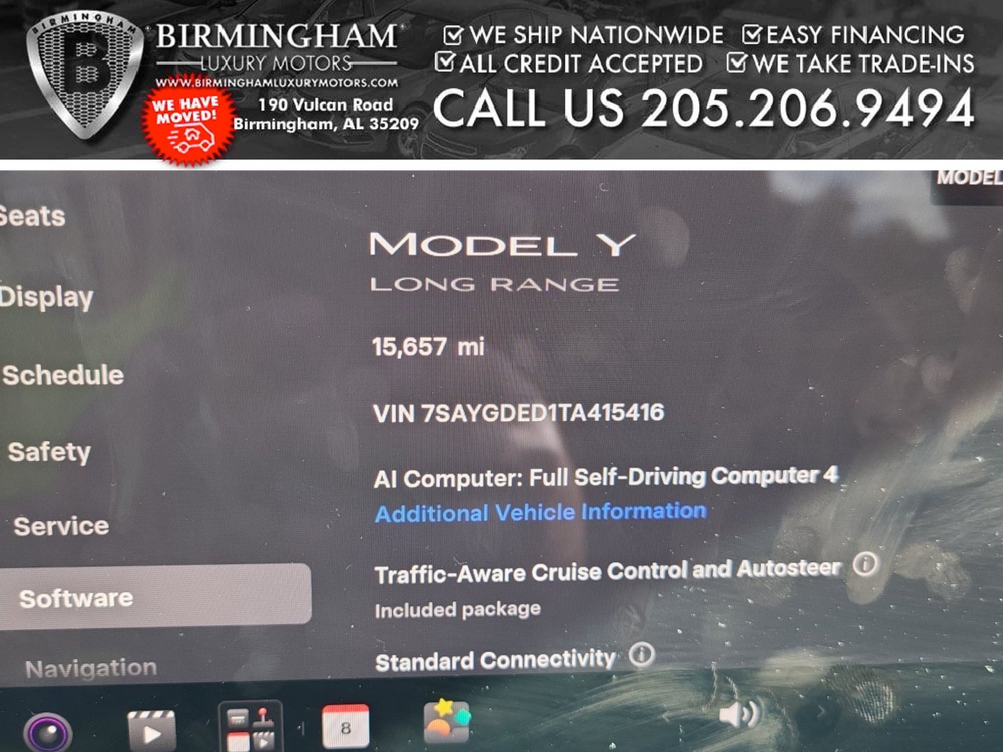 Used 2026 Tesla Model Y Long Range RWD image 2