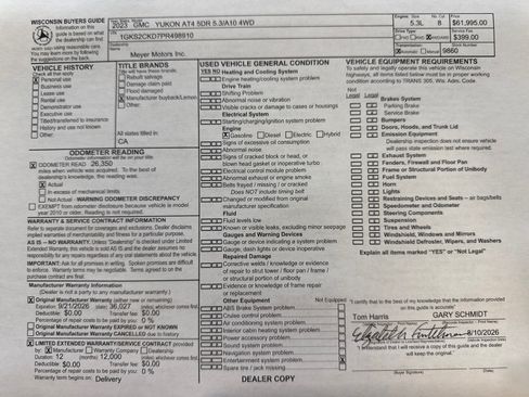 Used 2023 GMC Yukon AT4 w/ Max Trailering Package AWD/4WD image 34