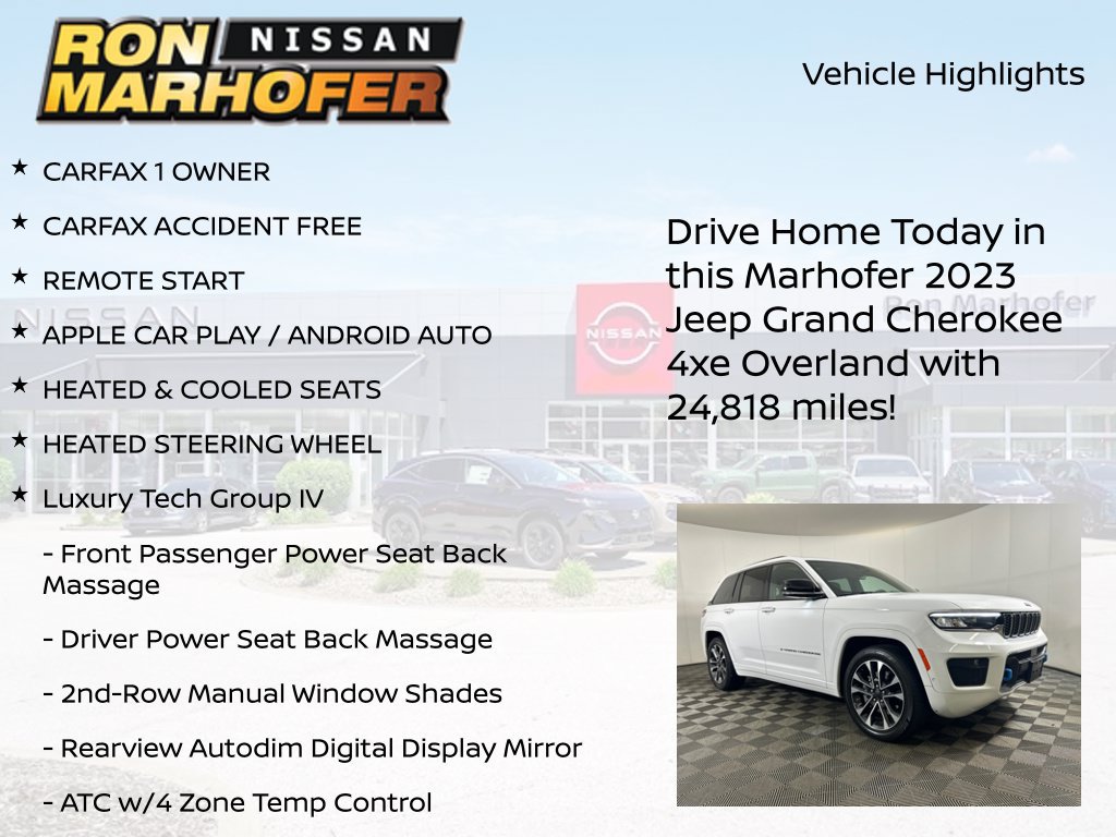 Used 2023 Jeep Grand Cherokee Overland w/ Luxury Tech Group IV AWD/4WD image 14