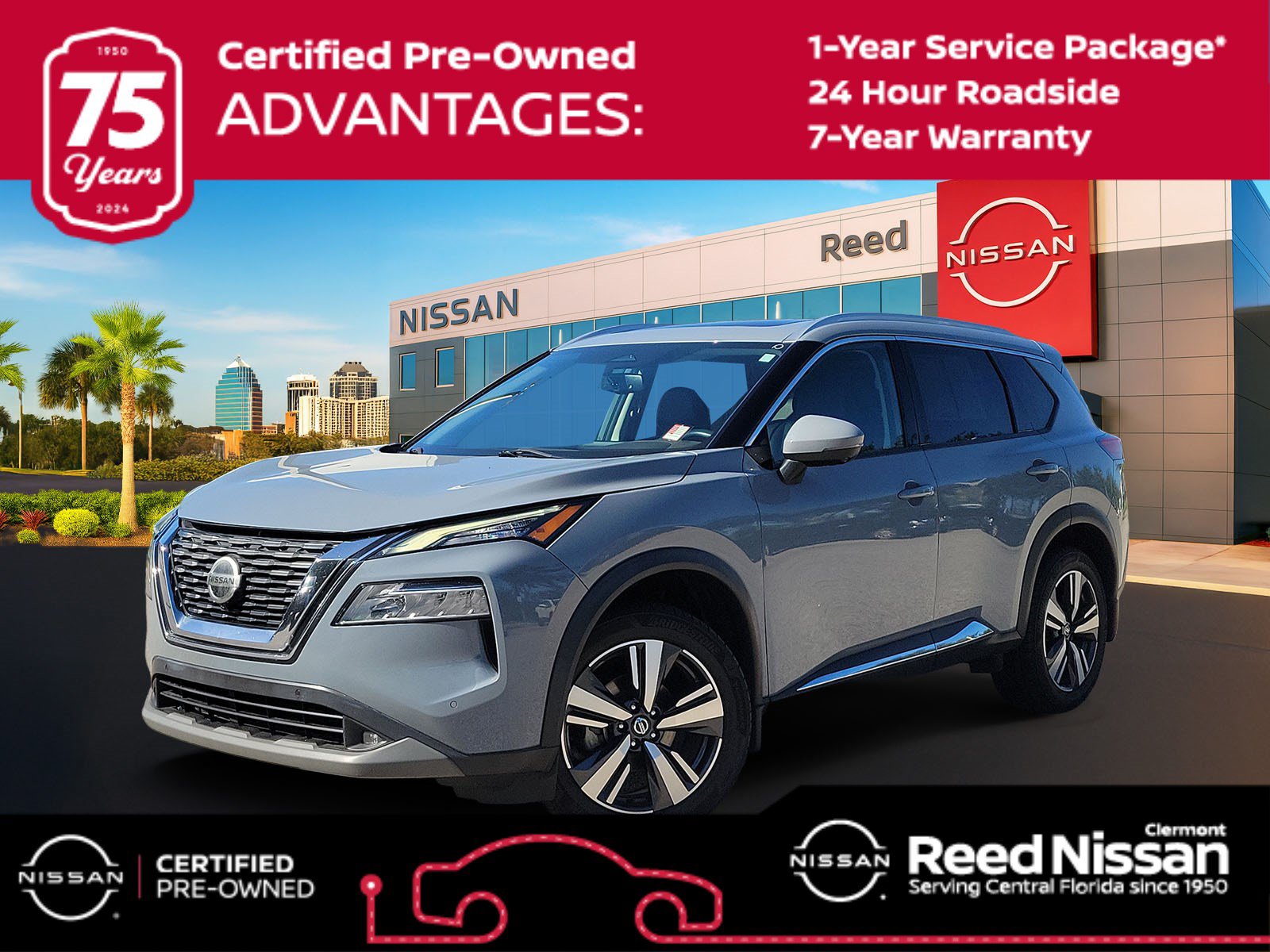 Certified 2021 Nissan Rogue SL w/ Premium Package FWD image 1