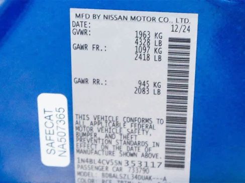 New 2025 Nissan Altima 2.5 SR w/ SR Premium Package image 29