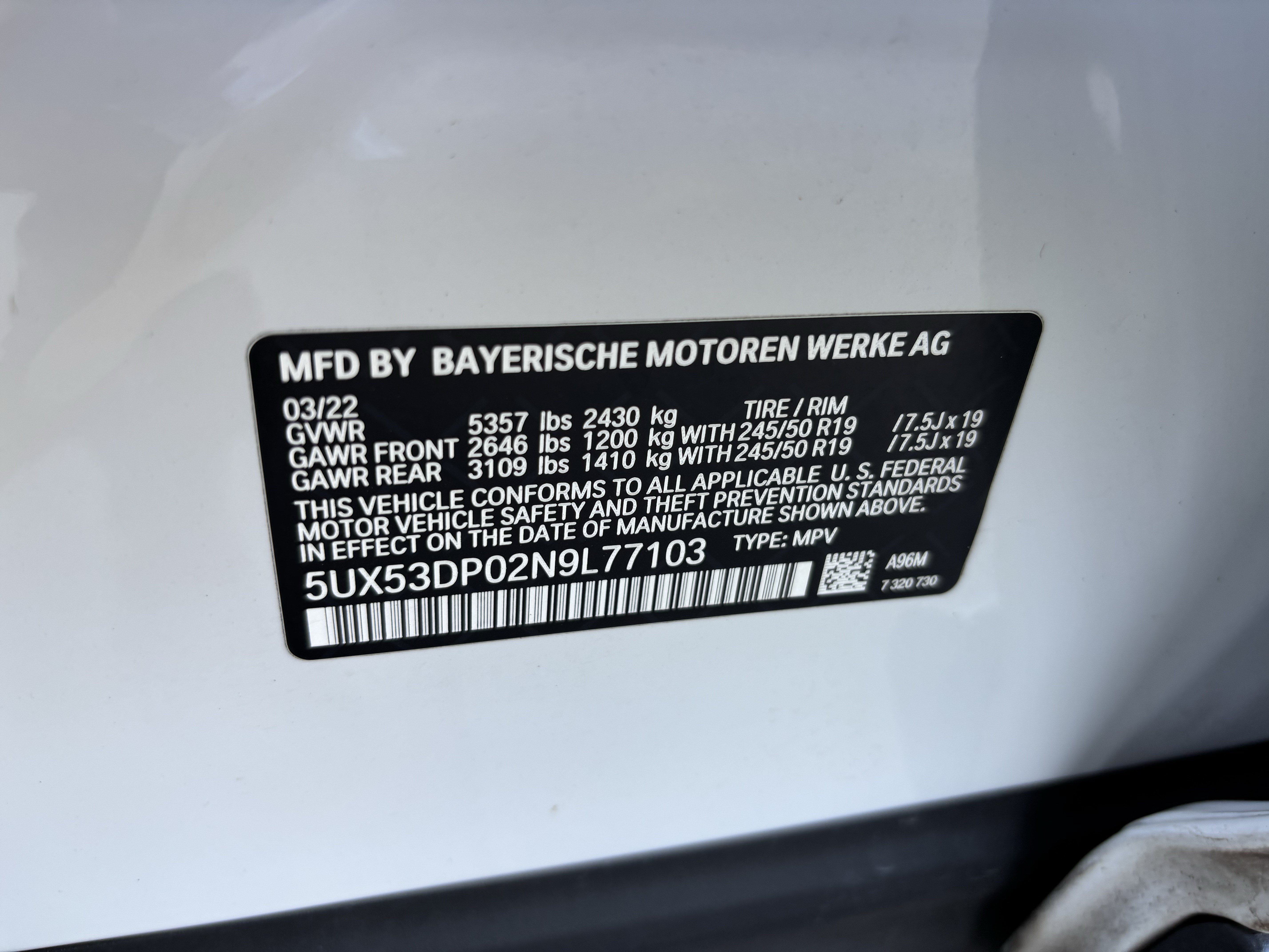 Used 2022 BMW X3 xDrive30i w/ Premium Package 2 AWD/4WD image 37