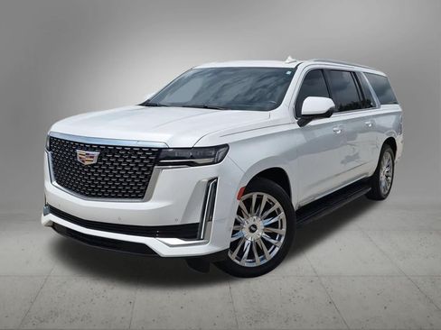 Used 2021 Cadillac Escalade ESV Premium Luxury w/ Driver Assist Tech Package RWD image 1