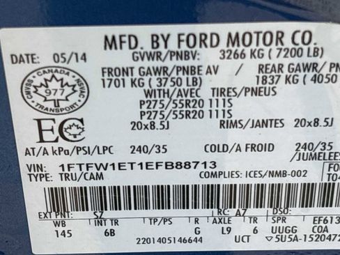 Used 2014 Ford F150 FX4 w/ Equipment Group 402A Luxury AWD/4WD image 38