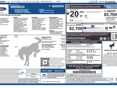 Used 2024 Ford Bronco Big Bend AWD/4WD image 43