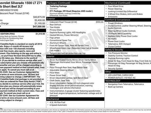 Used 2016 Chevrolet Silverado 1500 LT w/ All Star Edition AWD/4WD image 7