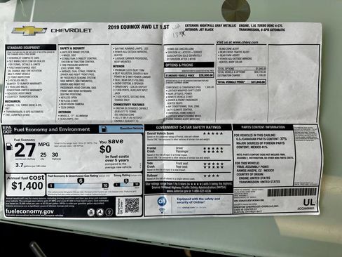Used 2019 Chevrolet Equinox LT AWD/4WD image 28