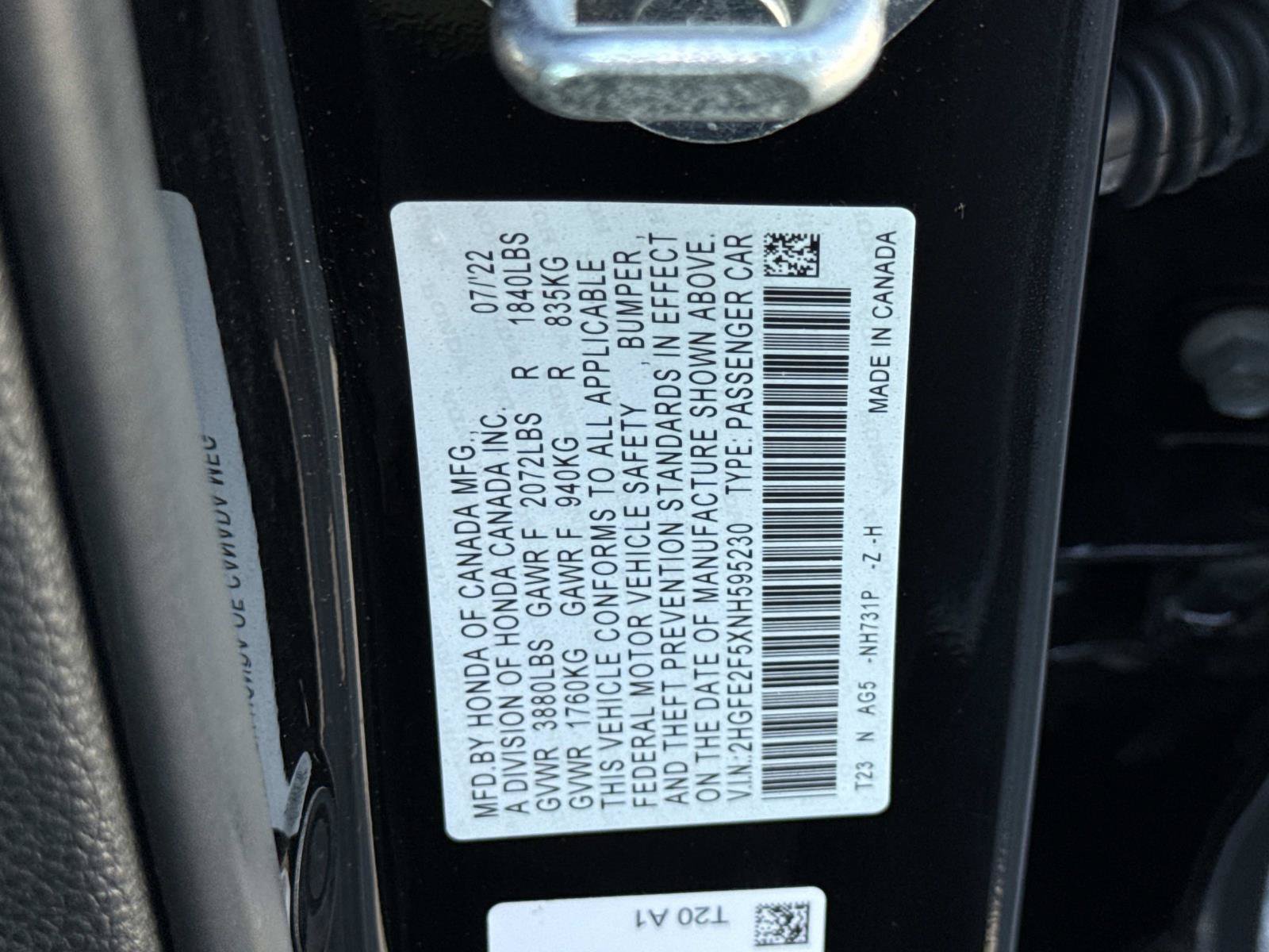 Used 2022 Honda Civic Sport image 30