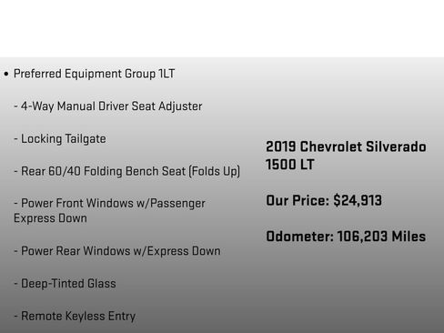 Used 2019 Chevrolet Silverado 1500 LT w/ All-Star Edition AWD/4WD image 6
