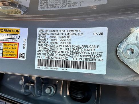 New 2025 Honda Accord Touring image 27