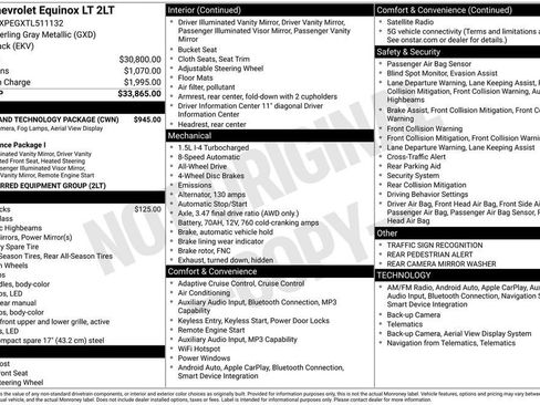 New 2026 Chevrolet Equinox LT w/ Safety and Technology Package AWD/4WD image 10