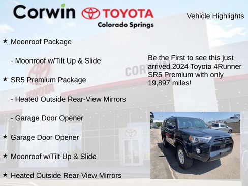 Used 2024 Toyota 4Runner SR5 Premium w/ Moonroof Package AWD/4WD image 4