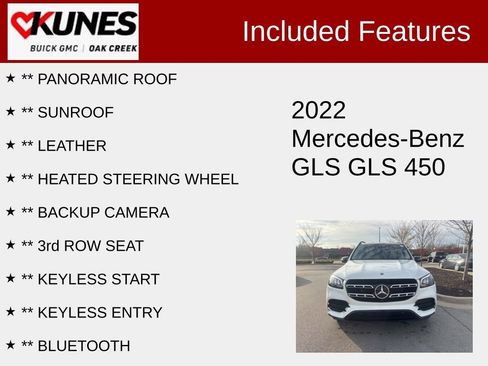 Used 2022 Mercedes-Benz GLS 450 4MATIC image 2