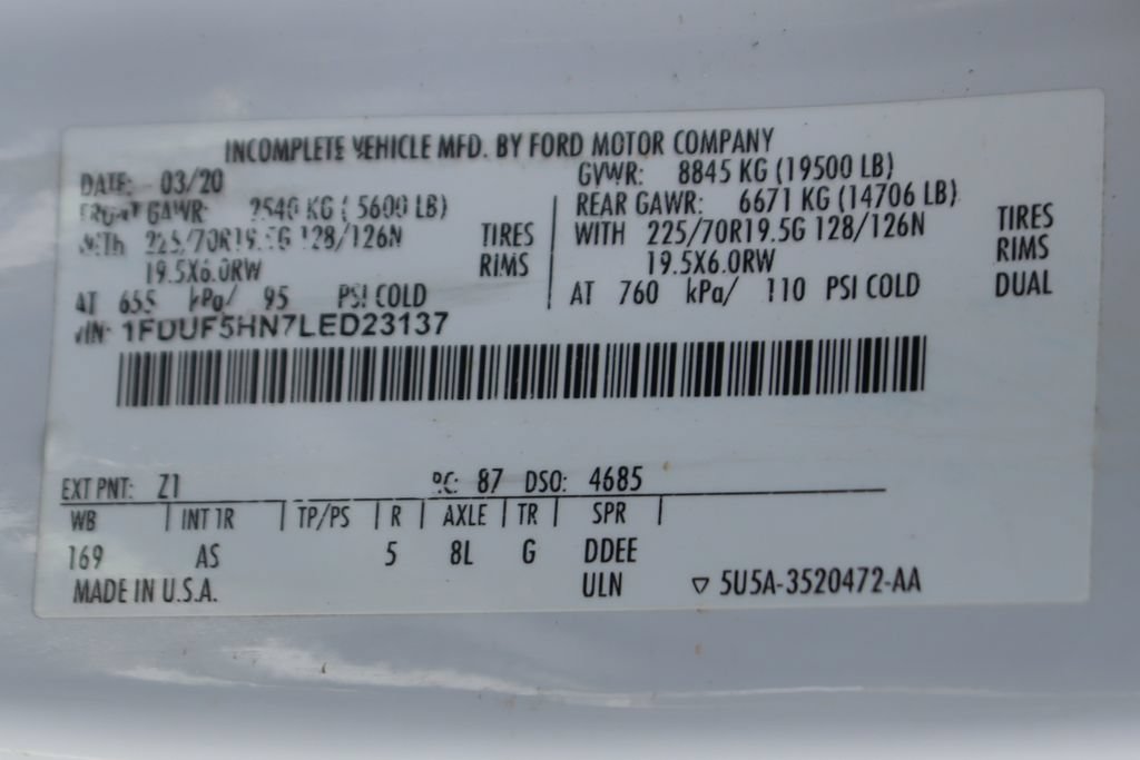 Used 2020 Ford F550 4x4 Regular Cab Super Duty image 53