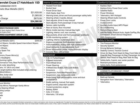 Used 2017 Chevrolet Cruze LT w/ Convenience Package image 46