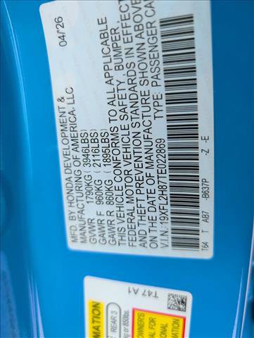 New 2026 Honda Civic Sport image 26