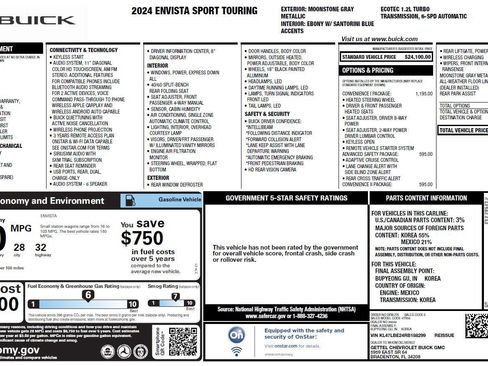 Used 2024 Buick Envista Sport Touring w/ Convenience I Package FWD image 4