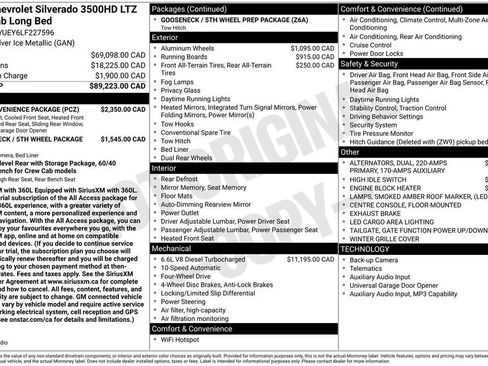 Used 2020 Chevrolet Silverado 3500 LTZ w/ LTZ Convenience Package AWD/4WD image 75