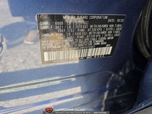 Used 2022 Subaru Ascent Limited w/ Technology Package AWD/4WD image 35