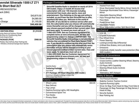 Used 2016 Chevrolet Silverado 1500 LT w/ All Star Edition AWD/4WD image 41
