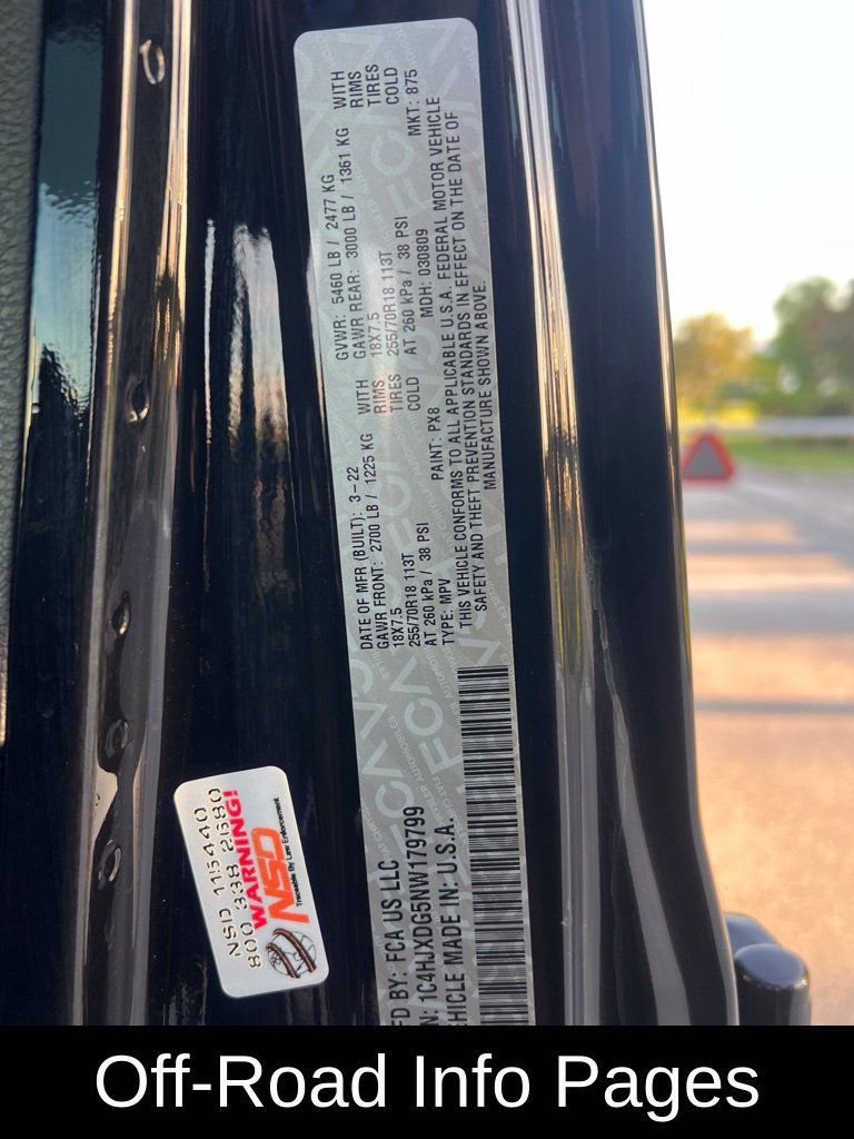 Certified 2022 Jeep Wrangler Unlimited Sport AWD/4WD image 37