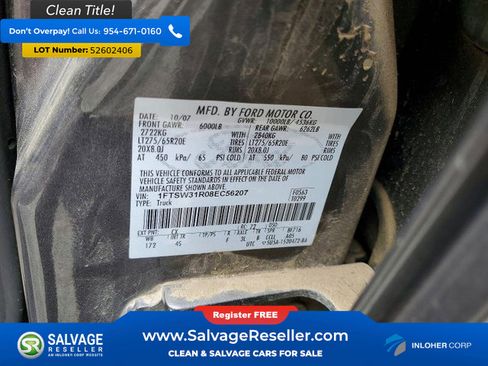 Used 2008 Ford F350 4x4 Crew Cab Super Duty image 16