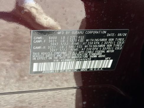 New 2027 Subaru Ascent Onyx Edition AWD/4WD image 26