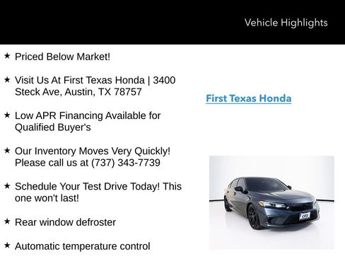 Used 2024 Honda Civic Sport image 10