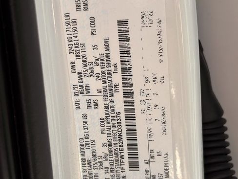 Used 2021 Ford F150 Lariat w/ Equipment Group 502A High image 40