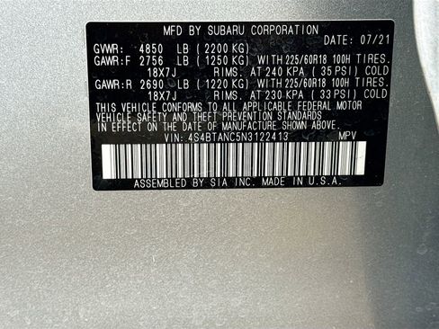 Used 2022 Subaru Outback Limited w/ Popular Package #2 image 43