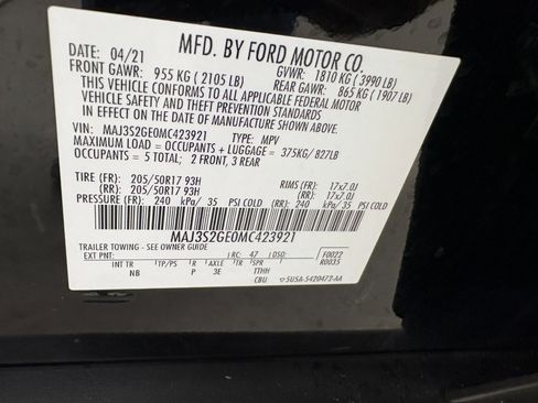 Used 2021 Ford EcoSport SE w/ SE Appearance Package image 32