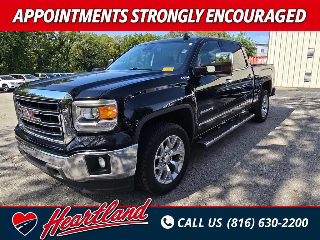 Used 2015 GMC Sierra 1500 SLT w/ SLT Crew Cab Value Package AWD/4WD image 1