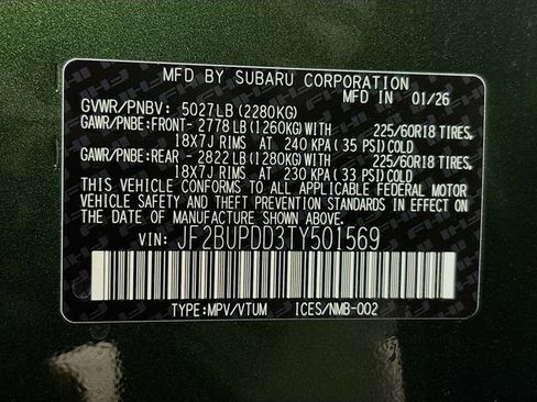 New 2026 Subaru Outback Limited image 33