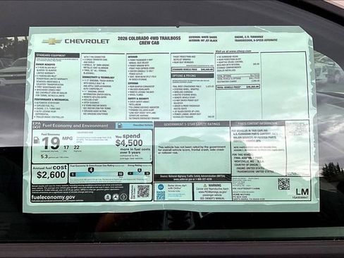 New 2026 Chevrolet Colorado Trail Boss image 13