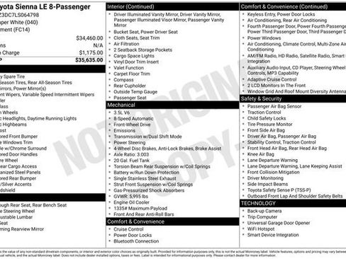 Used 2020 Toyota Sienna LE image 2