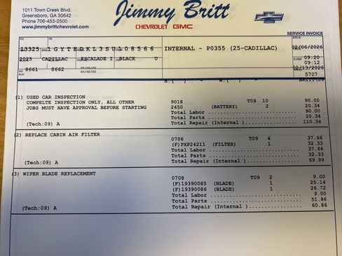 Used 2025 Cadillac Escalade IQ Luxury 2 w/ LPO, Premium Carpet Package image 19