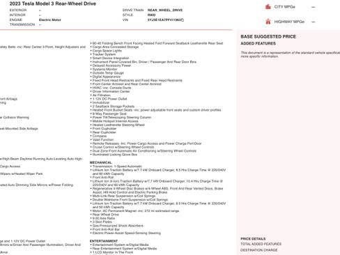 Used 2023 Tesla Model 3 Standard Range image 2