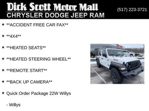 Used 2020 Jeep Wrangler Unlimited Willys image 3