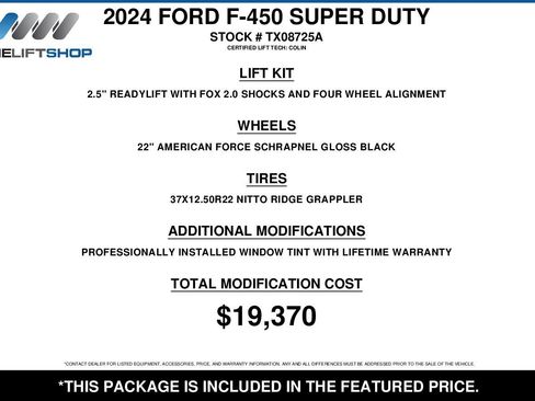Used 2024 Ford F450 Platinum w/ FX4 Off-Road Package AWD/4WD image 2