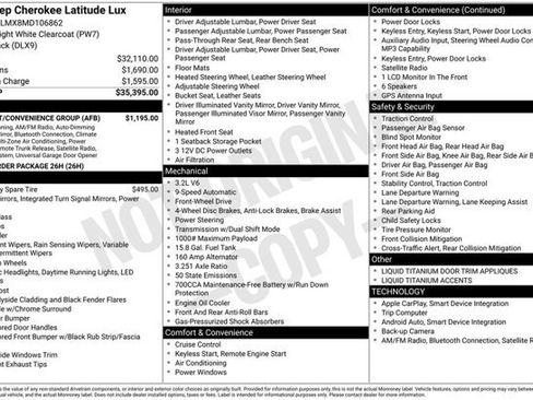 Used 2021 Jeep Cherokee Latitude Lux w/ Comfort/Convenience Group FWD image 31
