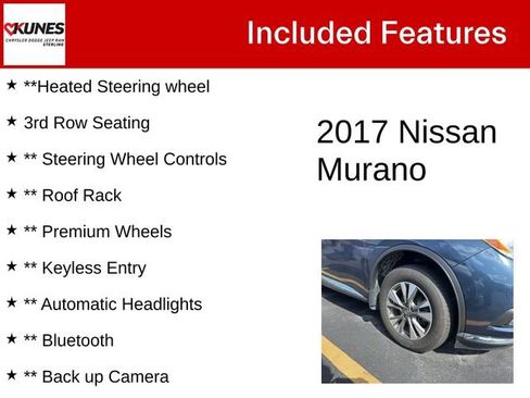 Used 2017 Nissan Murano SL w/ Cargo Package AWD/4WD image 5