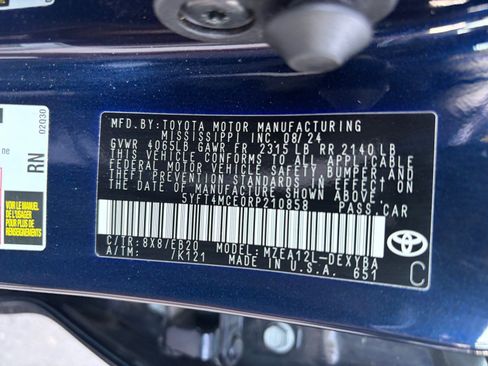 Used 2024 Toyota Corolla XSE FWD image 32