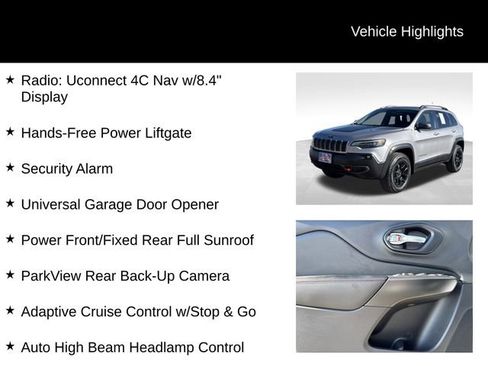 Certified 2021 Jeep Cherokee Trailhawk w/ Sun, Sound & Nav Group image 16
